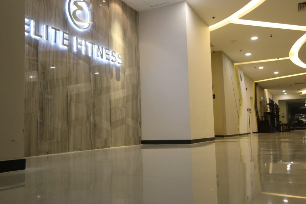 Terrazzo floor for Elite Fitness IPH Tower, Xuan Thuy, Ha Noi