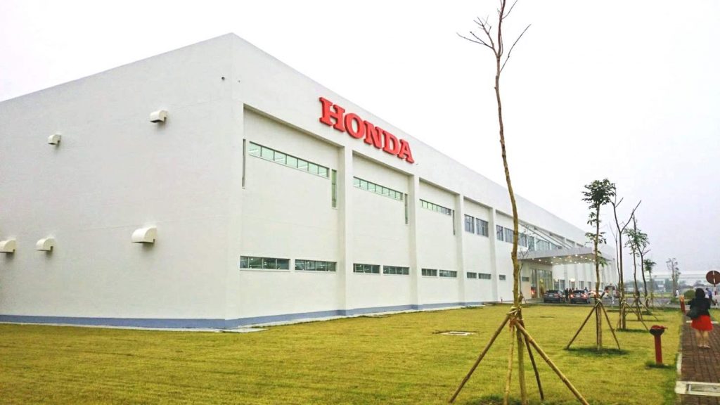 Project of grinding and peeling paint of HONDA Vietnam factory