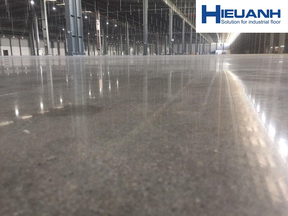 GRINDING AND POLISHING PROCESS OF CONCRETE FLOOR